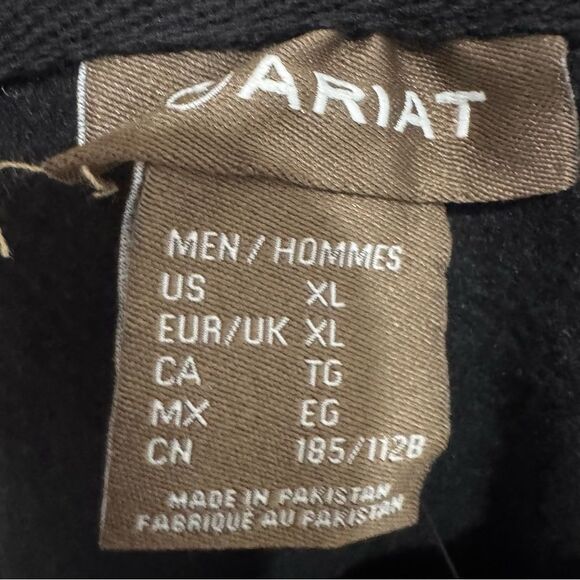 Ariat black camo block logo hoodie size XL NWT - Picture 6 of 7